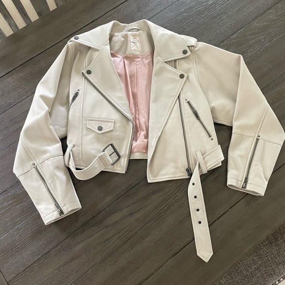 Free people we the free leather moto jacket